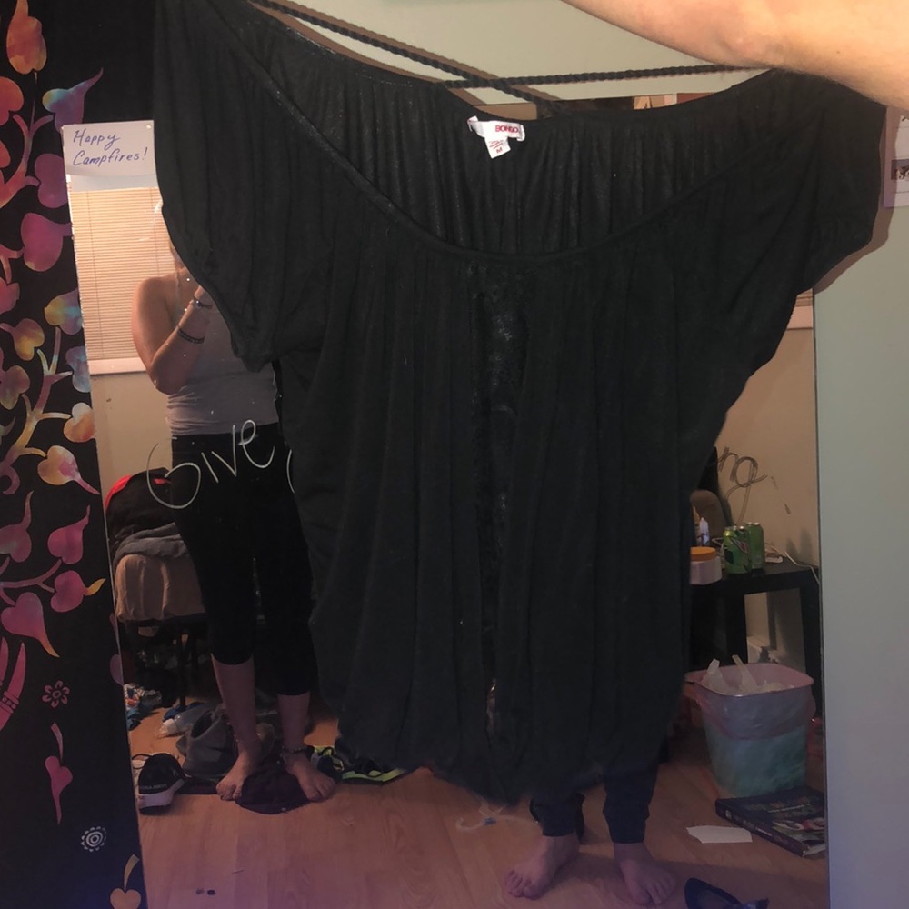 black shirt